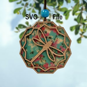 Dragonfly SVG, Car Charm SVG, Sun Catcher SVG, Suncatcher svg, Dragonfly Laser Cut File, Car Charm png, Glowforge File, Cutting Machine File