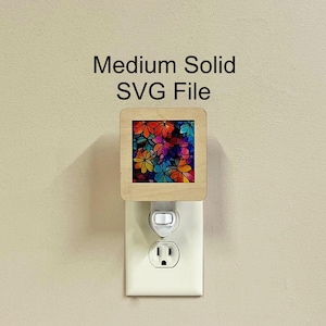 Medium sized LED Night Light SVG for Flex Insert, Laser Cut File (Digital Download)