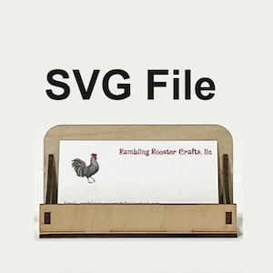 Visitenkartenhalter für Laser, Kartenhalter für Laser, Laser SVG, Laser dxf Datei, Laser-Dateien, PNG, 3 mm, Glowforge Dateien, Schneidemaschine Datei