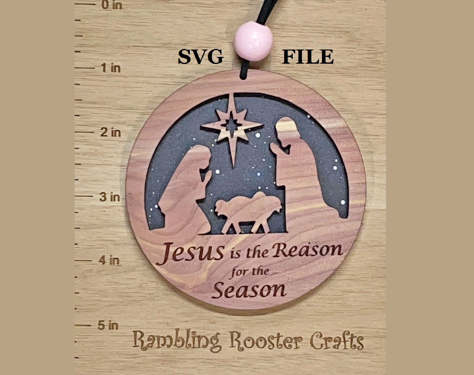 MEHOFOND Weihnachts-Banner „Jesus Is The Reason“ – 180x110 Cm, Rot, Mit Weihnachtsmotiven