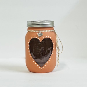 Coral Heart Jar