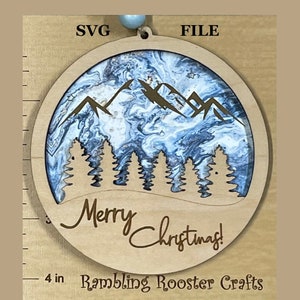 Berg-Ornament-Datei, Berg SVG-Datei, Ornament SVG-Datei, Weihnachtsverzierung svg, Laser-Svg-Datei, Dfx-Datei, PNG-Datei, Schneidemaschine-Dateien