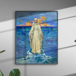 Our Lady Star of the Sea Art, Catholic Art, Feast Day Our Lady, Virgin ...