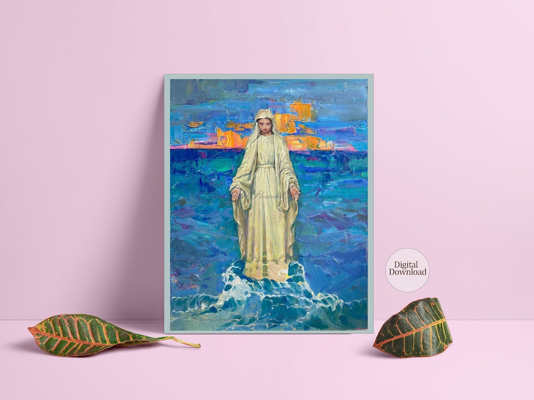 Our Lady Star of the Sea Art Catholic Art Feast Day Our - Etsy