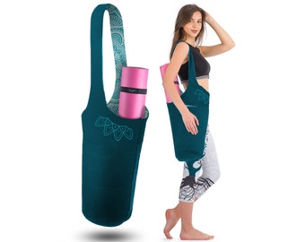 Yoga Mat Bag Carrier, Gold Foil Metallic