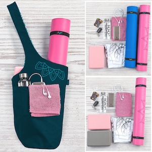 yoga accessories combinations that fit in the yoga bag