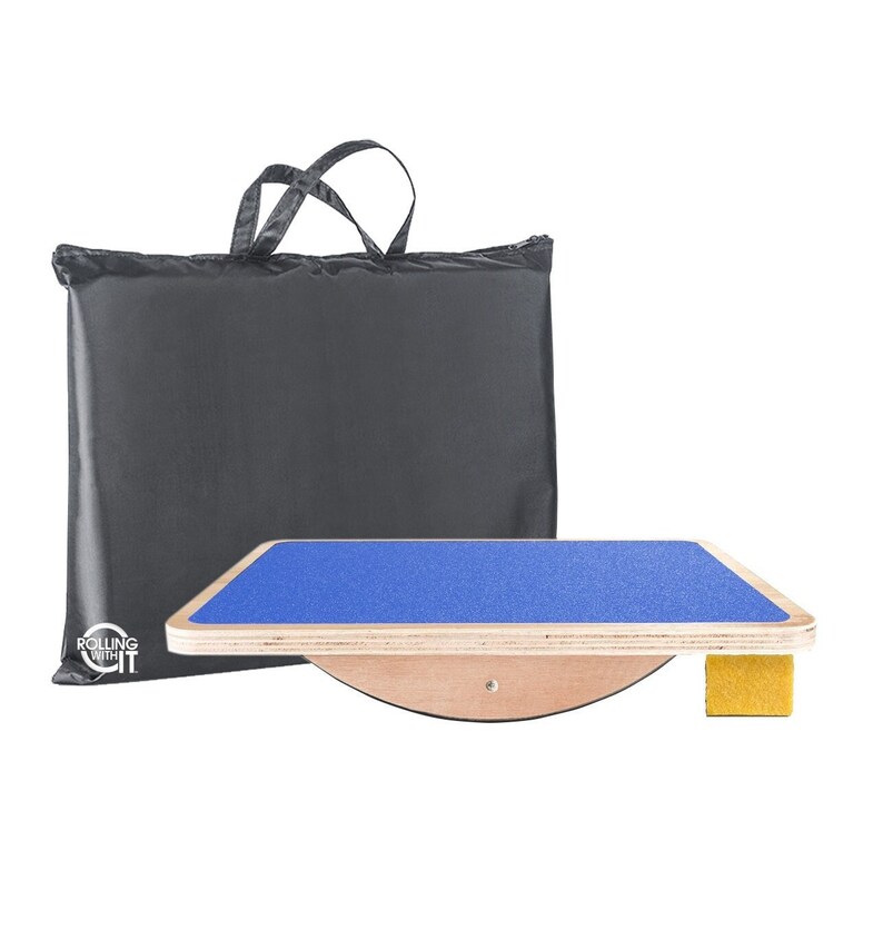 Wooden Rocker Balance Board Core Strength Flexibility Etsy