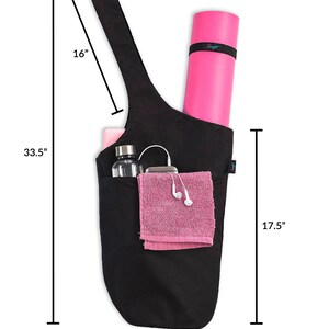 yoga bag size measures length, width and height