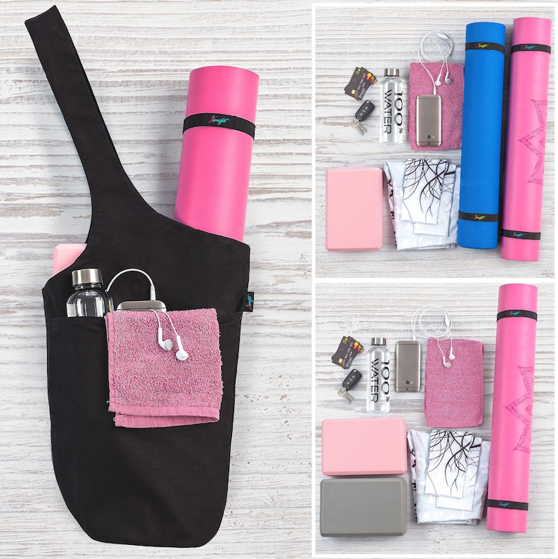 yoga accessories combinations that fit in the yoga bag