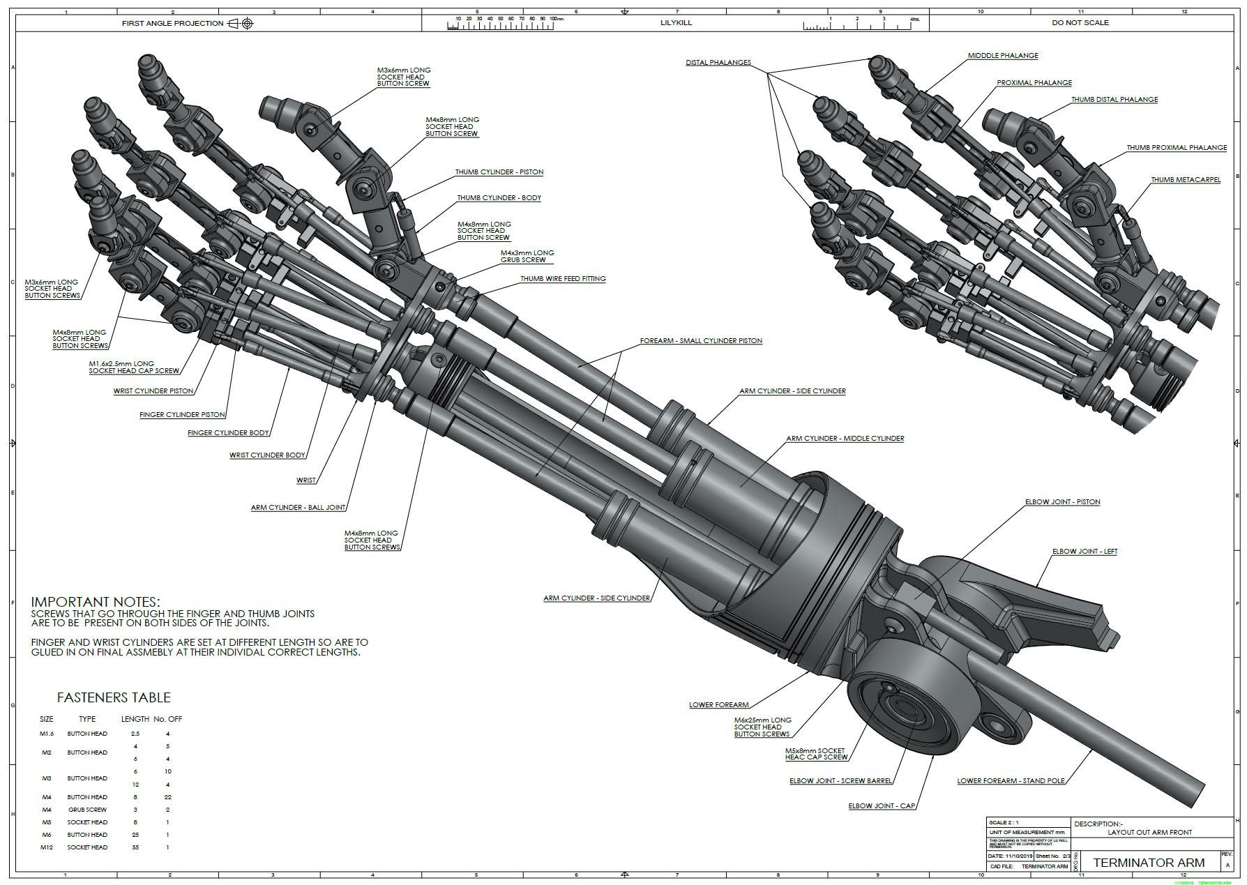 Terminator T800 Arm Digital Files for 3D Printing - Etsy