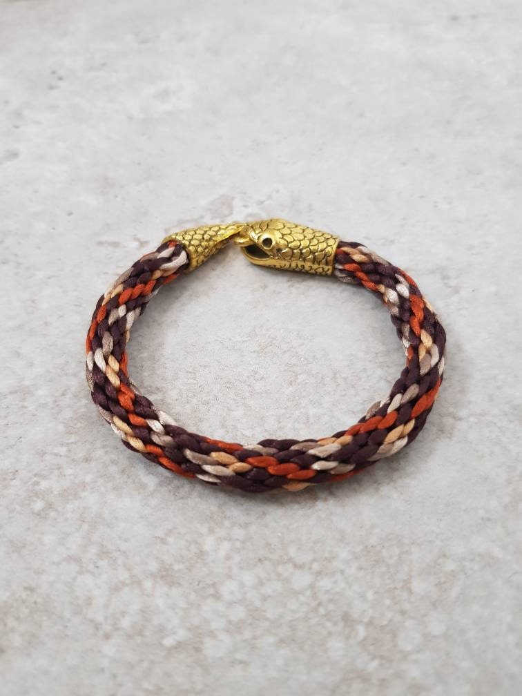 Snake Armband Aarde Kleuren Fall Statement Sieraden Etsy