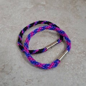 Bi Pride flag Bracelet, LGBT gifts, Bisexual Bracelet, Bisexual Anklet zdjęcie 9