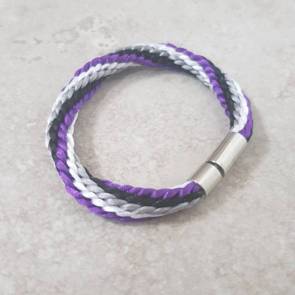 Asexual Pride Bracelet, Ace Bracelet, Pride Bracelet, Asexual Flag, LGBTQIA, ACE