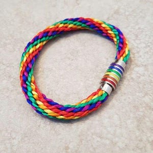 Magnetic Rainbow Bracelet, Pride Bracelet, LGBT Bracelet, Festival Jewellery