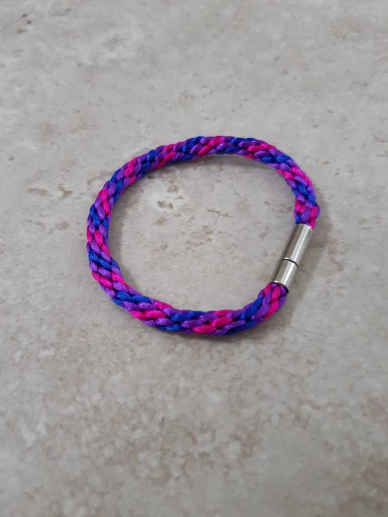 Bi Pride flag Bracelet, LGBT gifts, Bisexual Bracelet, Bisexual Anklet zdjęcie 10