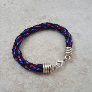 Bisexual Bracelet, Bi Pride flag wristband, LGBTQ gifts, Bisexual jewellery