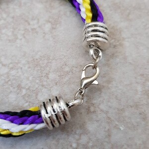 Non Binary Bracelet, Nonbinary Flag, LGBTQIA Jewellery - Etsy UK