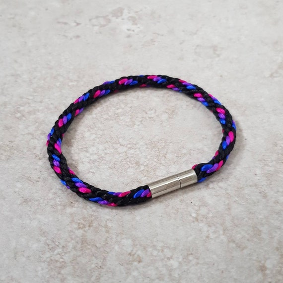 Bi Pride flag Bracelet, LGBT gifts, Bisexual Bracelet, Bisexual Anklet