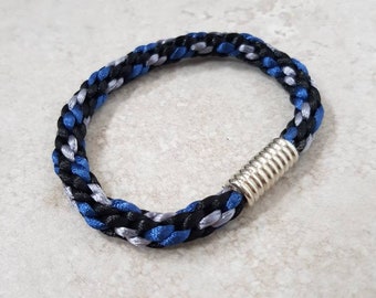 Dark blue Rope Bracelet, Mens Magnetic Bracelet, bracelets for men, Unique gifts for him