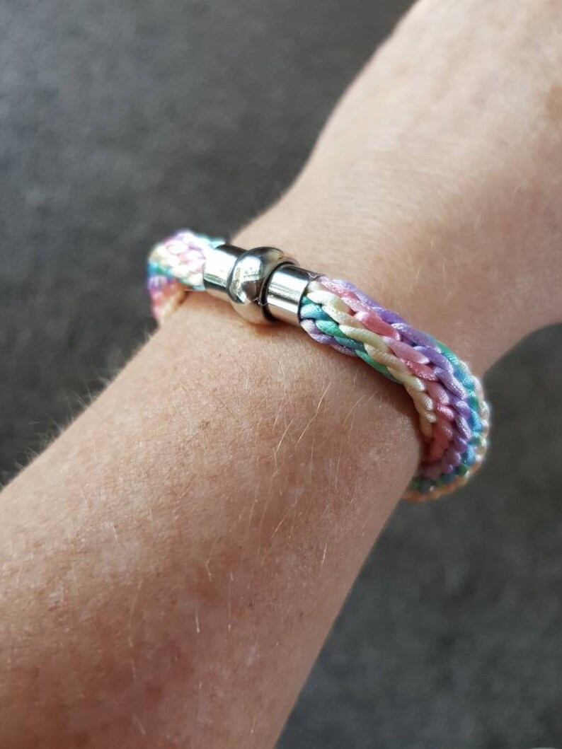 Gift for Daughter Neice Granddaughter Pastel Rainbow Bracelet Princess Gift Special Girl Gift Unicorn Gift Childs Unicorn Bracelet
