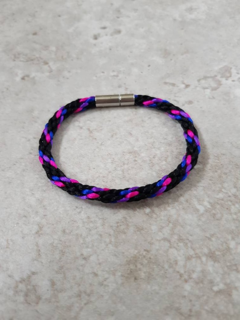 Bi Pride flag Bracelet, LGBT gifts, Bisexual Bracelet, Bisexual Anklet zdjęcie 4
