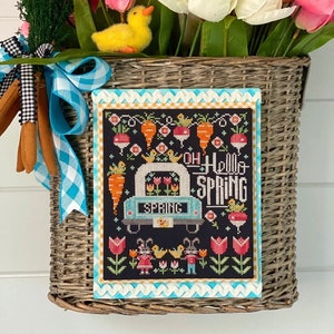 Oh Hello Spring - Cross Stitch chart by Stitching with the Housewives