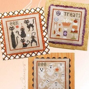 Square Dance - Halloween 1 - Cuadro de punto de cruz de Heart In Hand Needleart