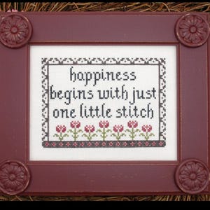 Happiness - Cross Stitch Chart by My Big Toe