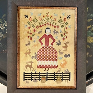 Happiness - cross stitch chart by Kathy Barrick