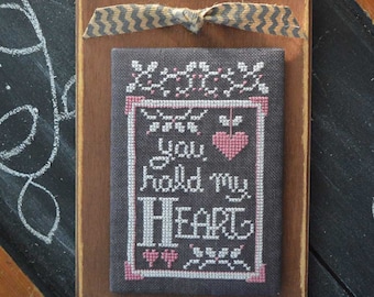 A Year in Chalk February -  Cross Stitch Pattern by Hands on Design