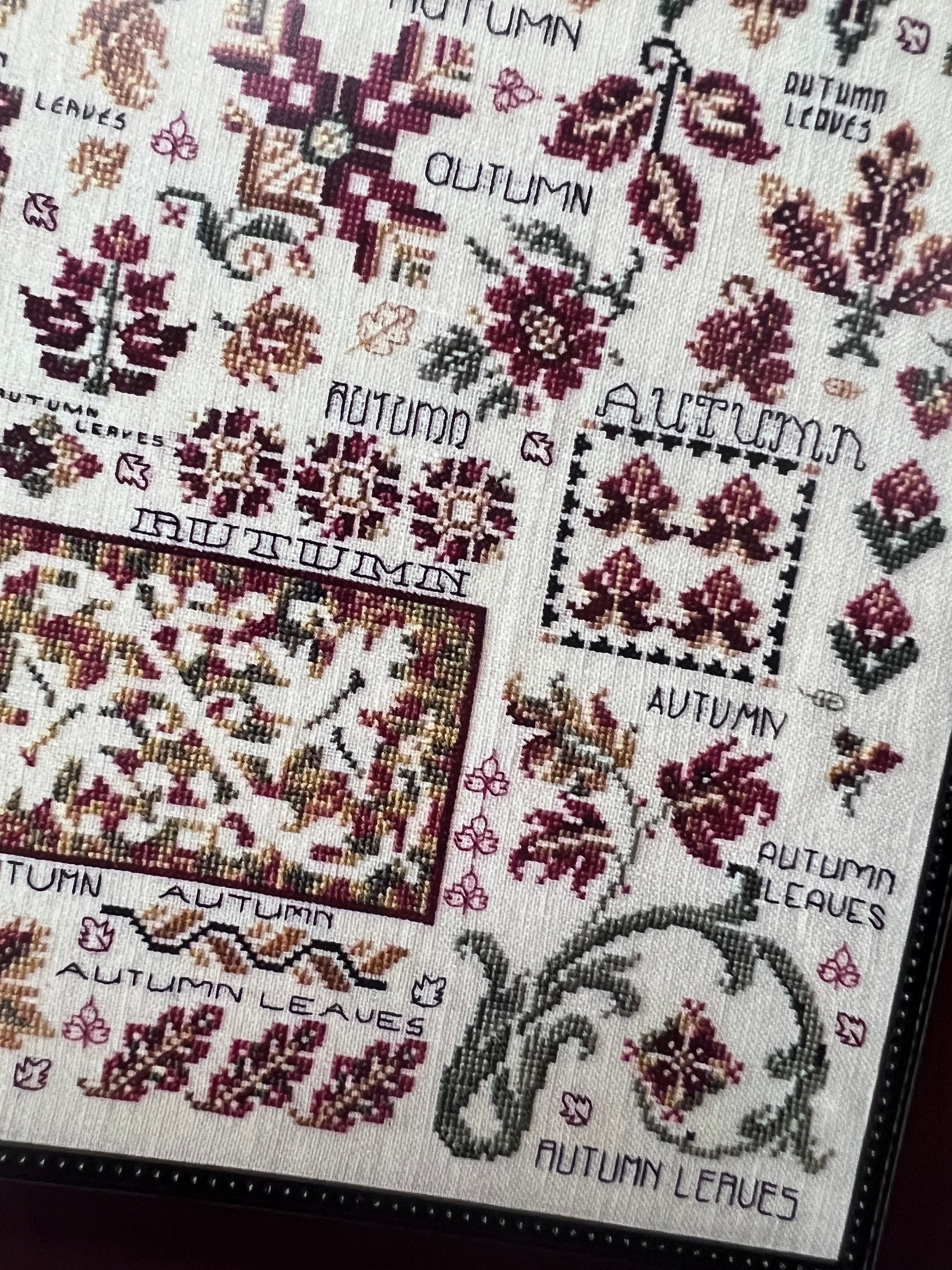 Dreaming of Autumn Leaves - Cross Stitch Chart by Rosewood Manor - Etsy