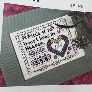 Memory Heart -  Cross Stitch Chart  by  Rosewood Manor