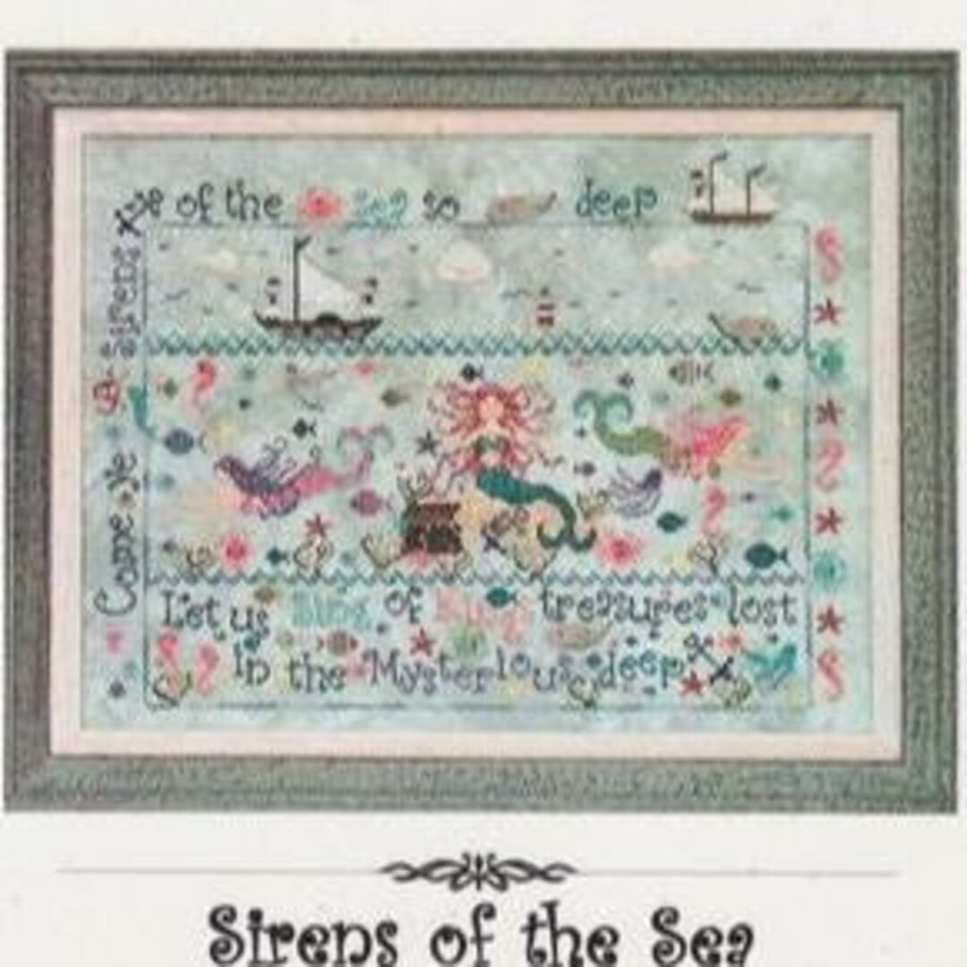 Sirens of the Sea - Cross Stitch Chart by Praiseworthy Stitches - Etsy