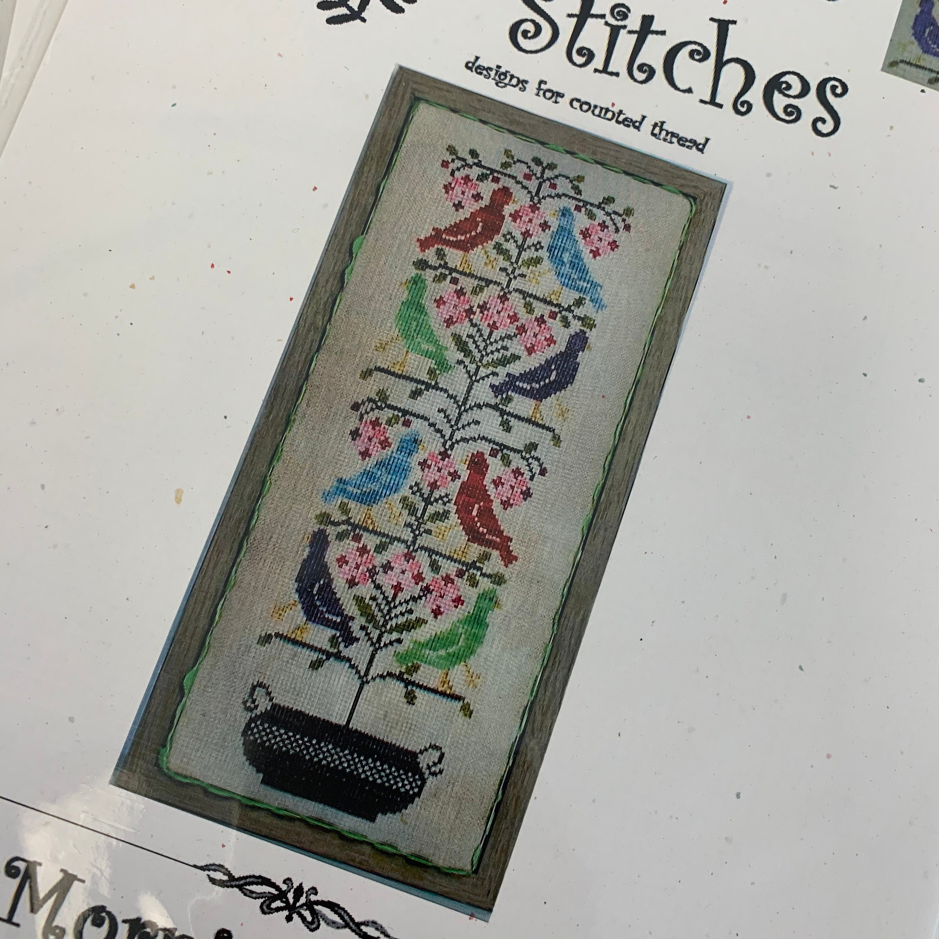 予約販売 Morning Tweet - Cross Stitch Chart by Praiseworthy Stitches ジャケット・アウター