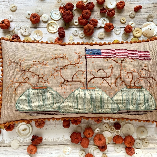 A Homestead Gathering Cross Stitch Chart by Hands on Design - Etsy