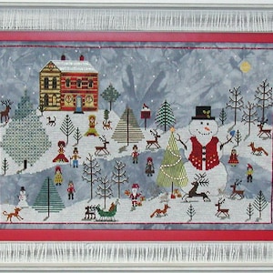A Snowman&#39;s Christmas-  Cross Stitch Chart by Praiseworthy Stitches