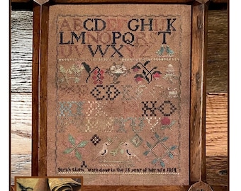 Sarah Allen 1814 - Cross Stitch Chart by Needlework Press
