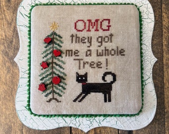 OMG Tree chart INCLUDING Ornaments- cross stitch chart by Dirty Annie