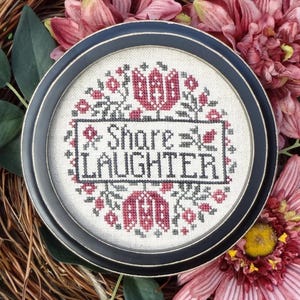 Share Laughter - Cross Stitch Chart by My Big Toe