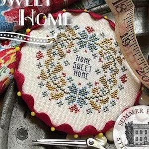Home Sweet Home - Modèle de point de croix par Summer House
