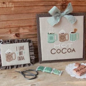 Hot Cocoa - Esquema de punto de cruz de Madame Chantilly