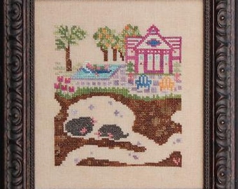 Bad Neighborhoods 6 Swimming Hole - Cross stitch chart by Ink Circles