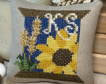 Kansas State Spool cross stitch pattern| by Crafty Bluebonnet