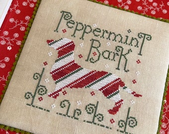 Peppermint Bark- cross stitch chart by Dirty Annie