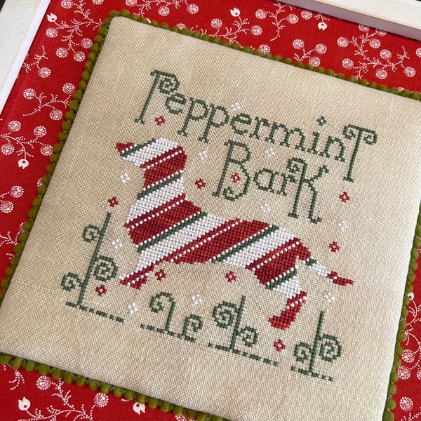 Peppermint Bark- cross stitch chart by Dirty Annie