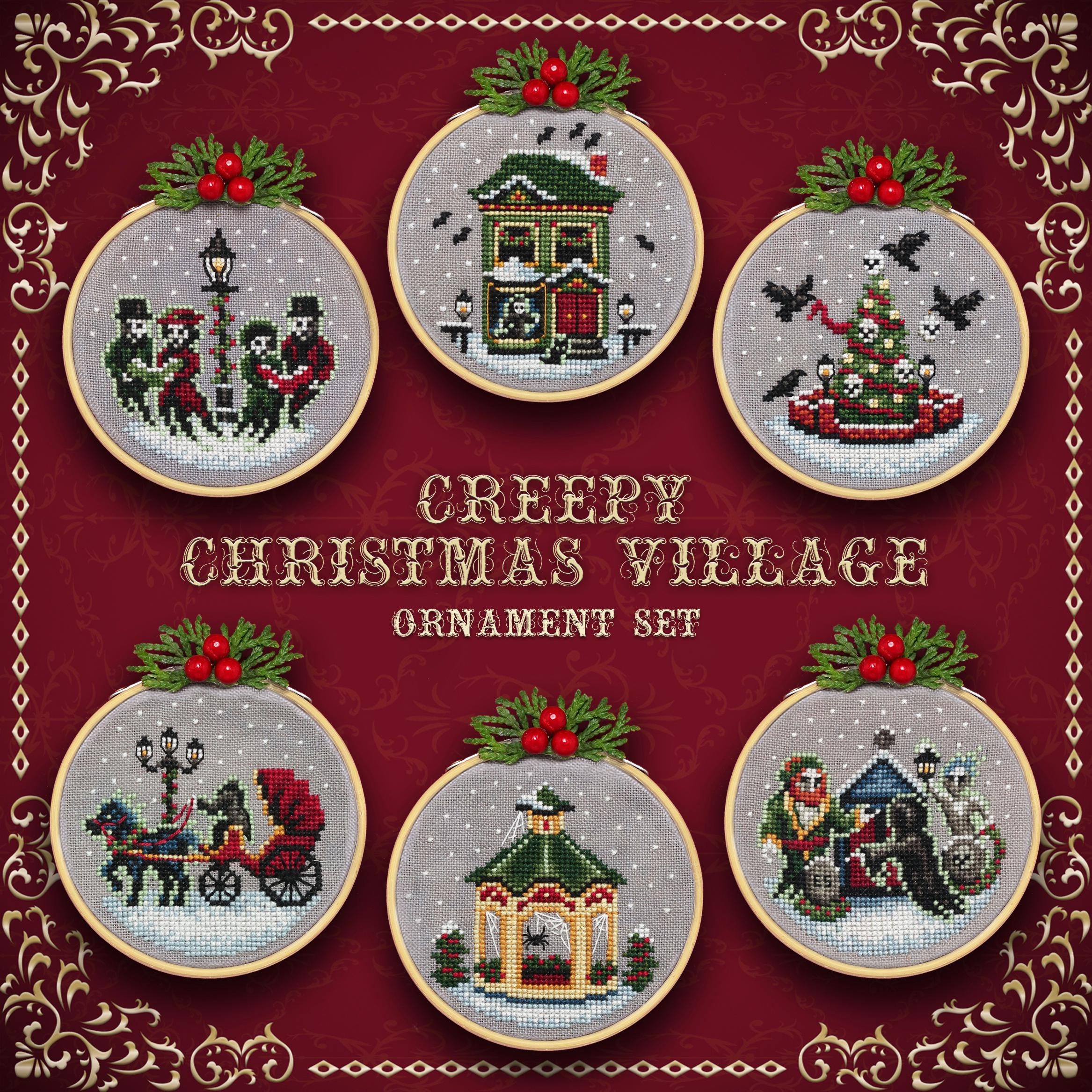 C*8様 クリスマスマーケット オーダー不可✩.*˚ワイヤークラフト Creepy Christmas Village - Cross Stitch Chart by Lola Crow - Etsy