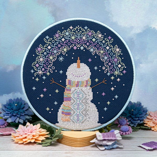 Magical Snowflakes - cross stitch chart by Counting Puddles