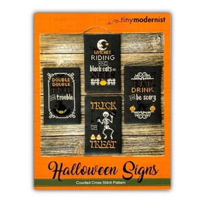 Halloween Signs Cross Stitch Chart