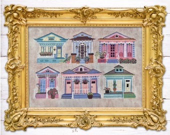 Garden District - a 6 part series - cross stitch chart by Dirty Annie