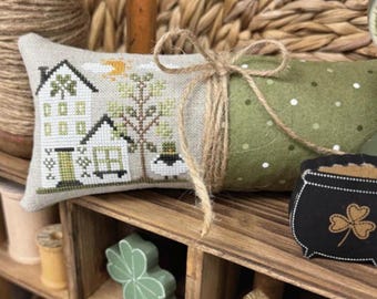 Ewe Happy Home Cross Stitch Pattern | Sheep Farmhouse Cross Stitch | Primrose Cottage Stitches | Rustic Cottage Decor | Spring Farm